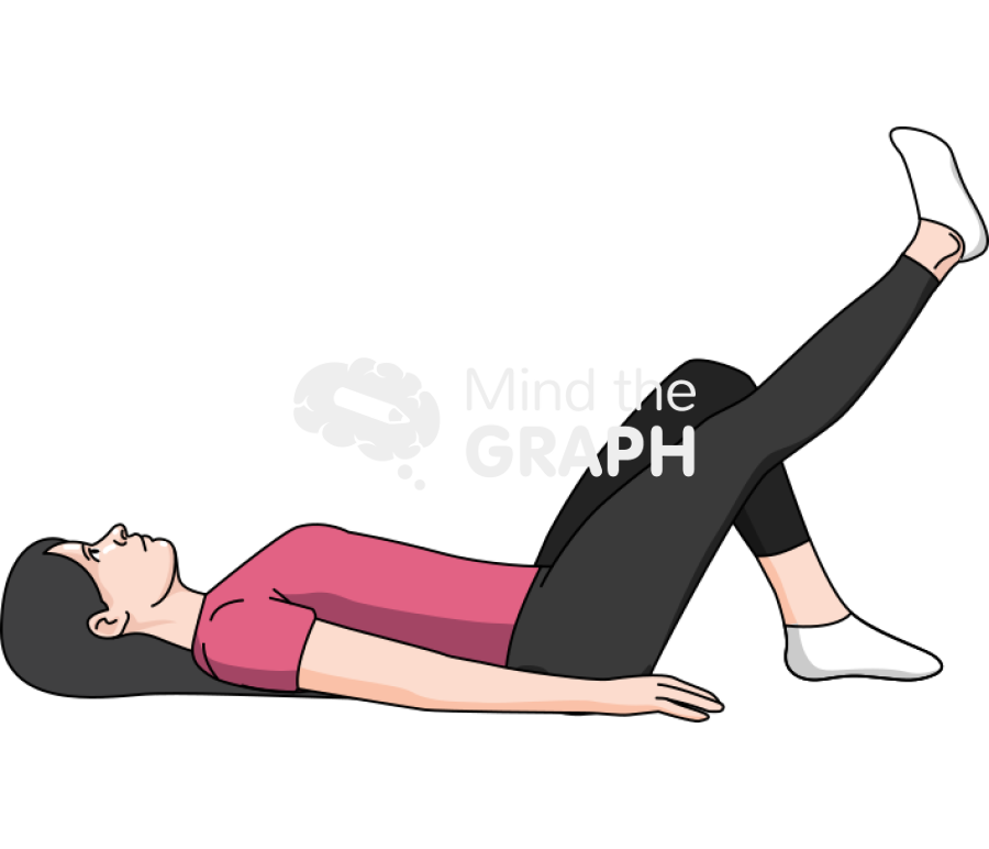 Straight leg raise step 2 Icons, Symbols, Pictures, and Images