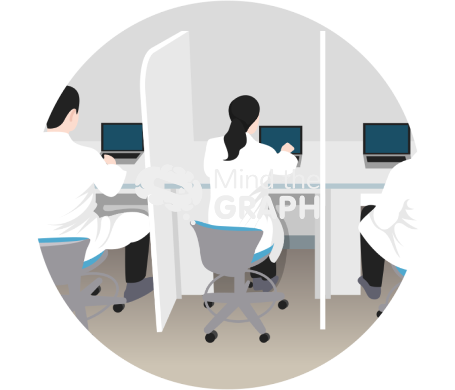 Stration evaluation using computer desk partitions 1 zoom Icons, Symbols, Pictures, and Images