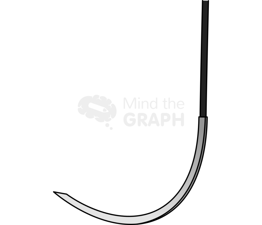 Surgical needle inside cutting Icons, Symbols, Pictures, and Images