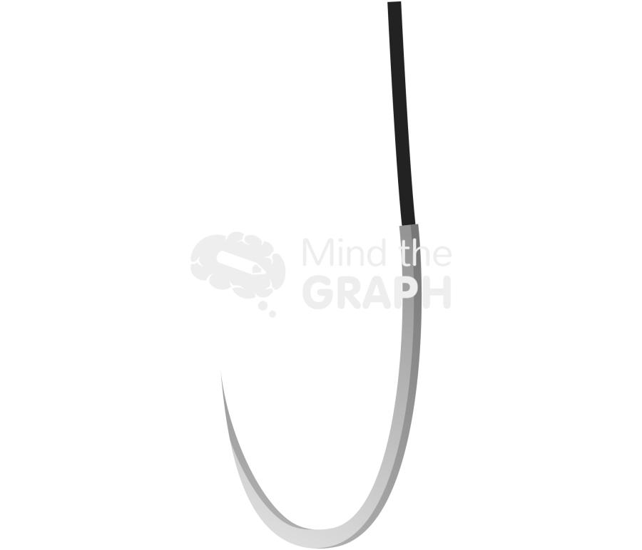 Surgical needle round body taper point Icons, Symbols, Pictures, and Images