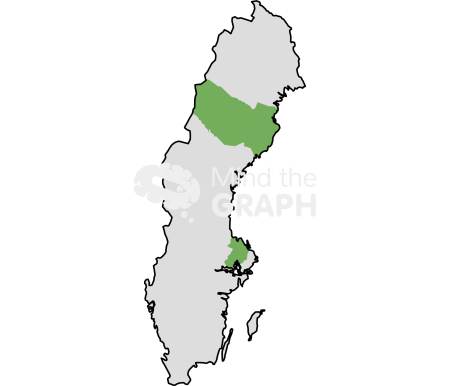 Sweden vasterbotten uppsala map Icons, Symbols, Pictures, and Images