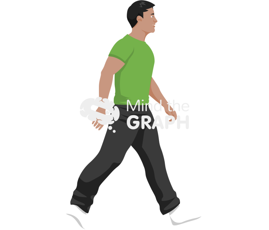 Tanned man walking step 1 lateral Icons, Symbols, Pictures, and Images