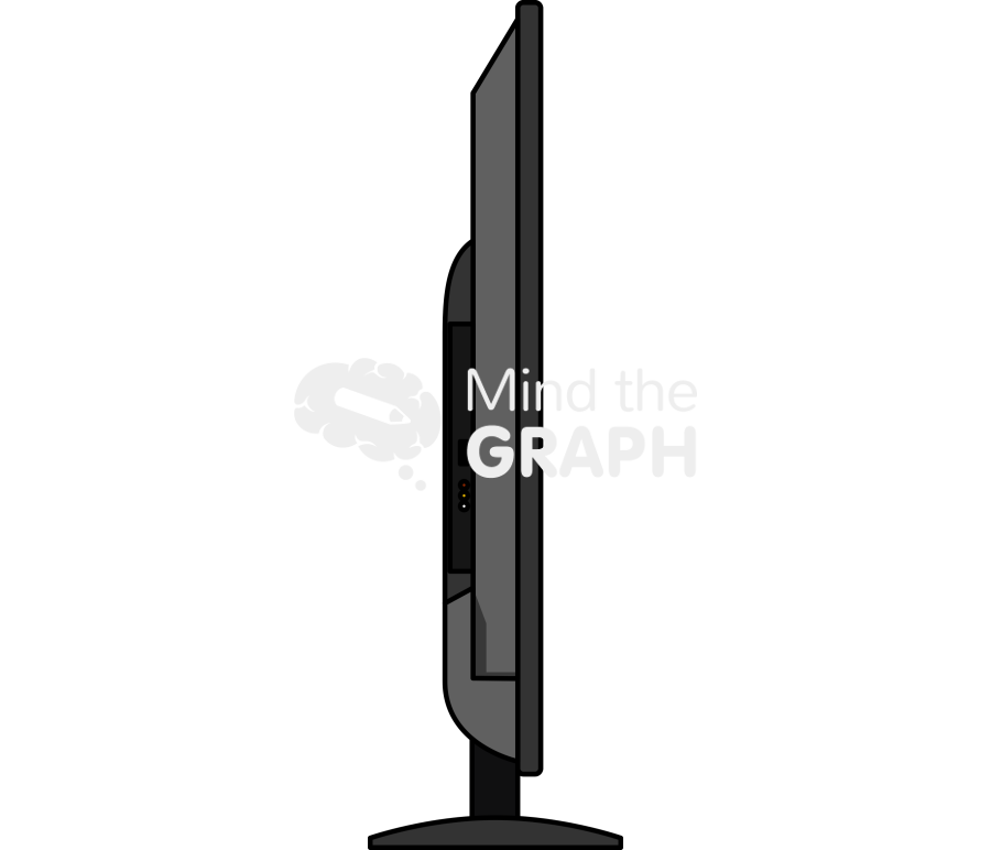 Television lateral Icons, Symbols, Pictures, and Images