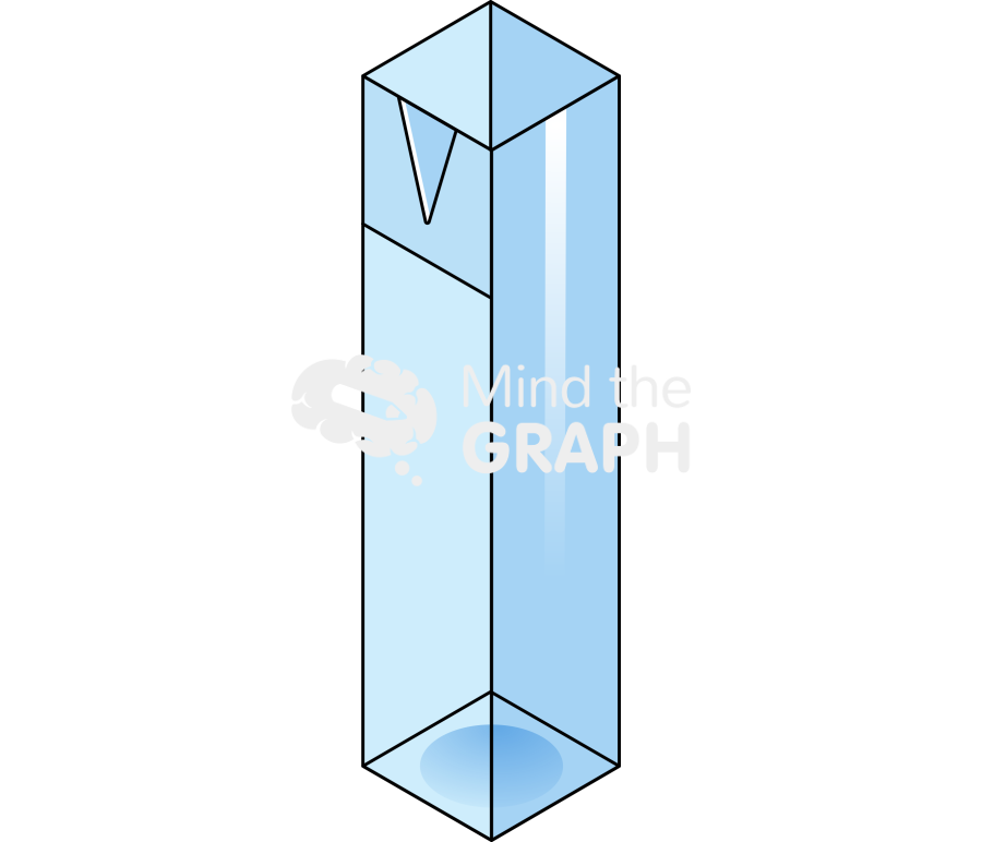 Test tube cuvette 1 empty isometric Icons, Symbols, Pictures, and Images