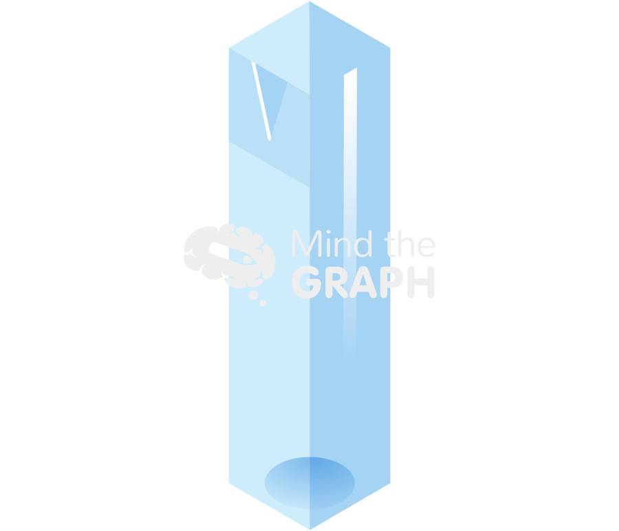 Test tube cuvette 1 empty isometric Icons, Symbols, Pictures, and Images