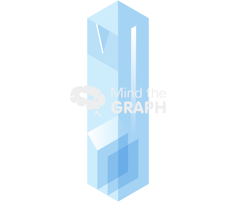 Test tube cuvette 2 empty isometric Icons, Symbols, Pictures, and Images