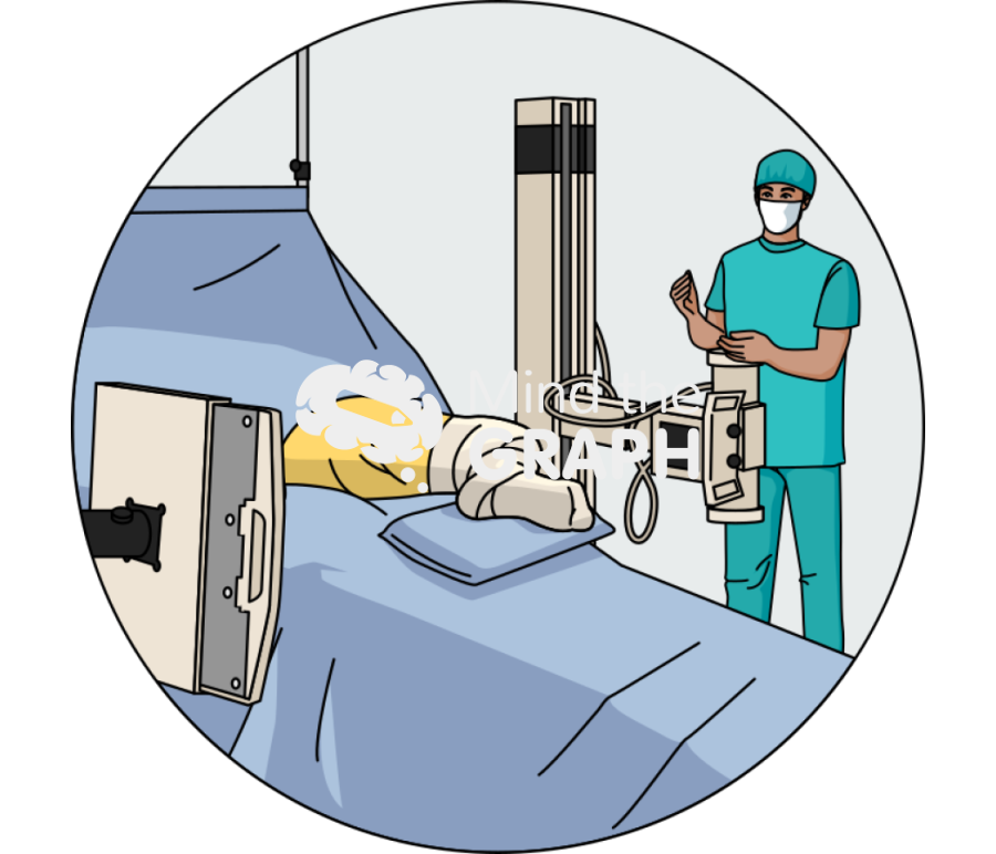 Total hip arthroplasty intraoperative x ray zoom Icons, Symbols, Pictures, and Images