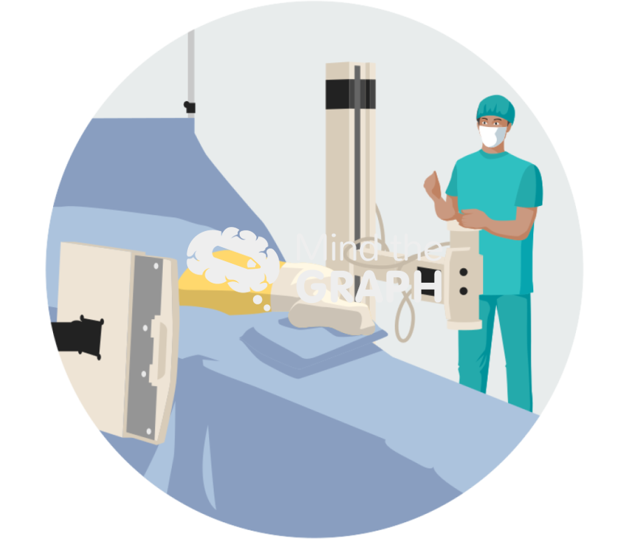 Total hip arthroplasty intraoperative x ray zoom Icons, Symbols, Pictures, and Images