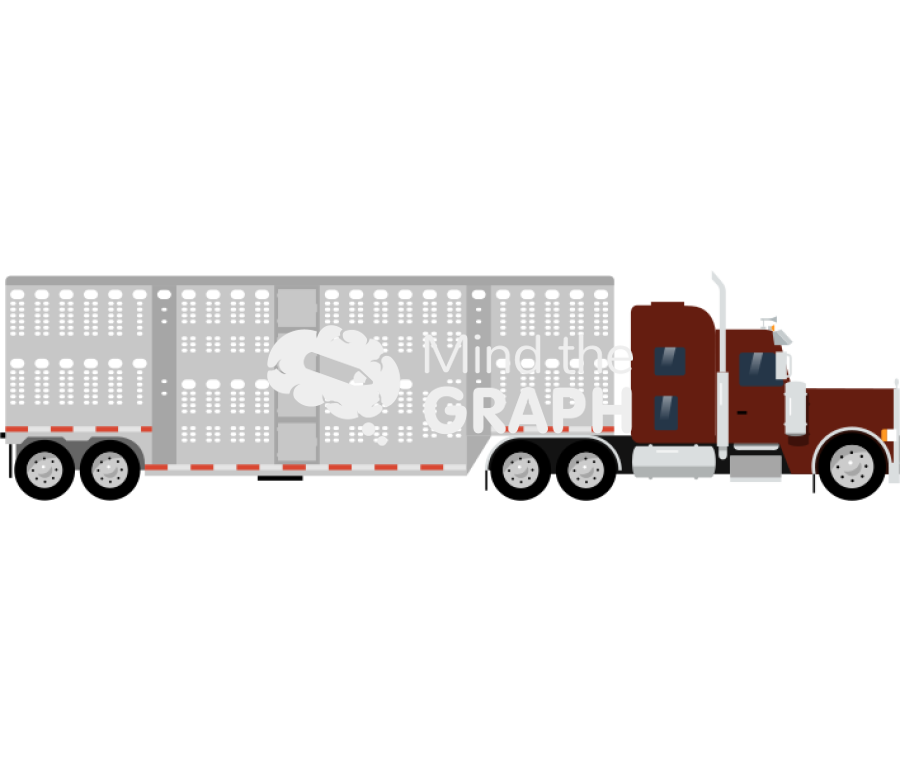 Truck 2 cab pot belly trailer lateral Icons, Symbols, Pictures, and Images