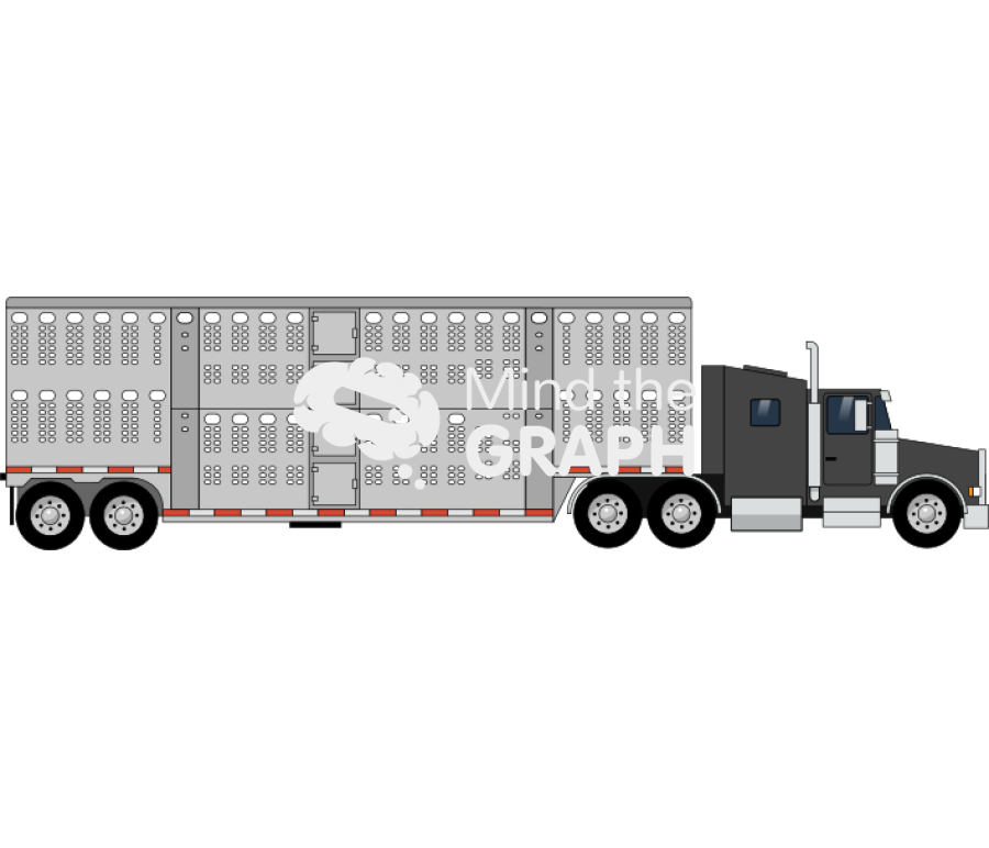 Truck cab pot belly trailer lateral Icons, Symbols, Pictures, and Images