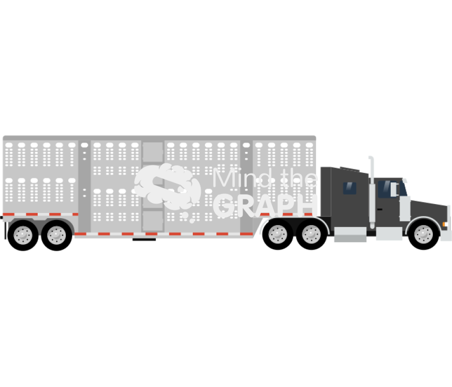 Truck cab pot belly trailer lateral Icons, Symbols, Pictures, and Images