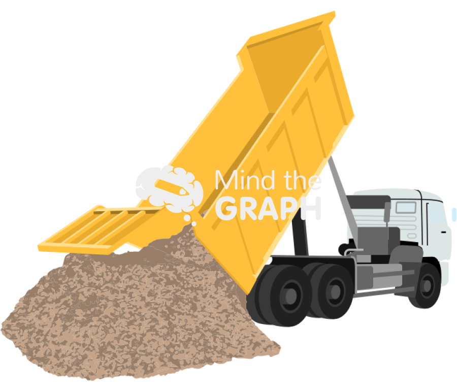 Truck unload sediments Icons, Symbols, Pictures, and Images