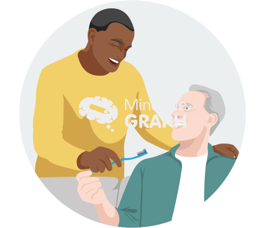 Two middle aged men toothbrush zoom Icons, Symbols, Pictures, and Images