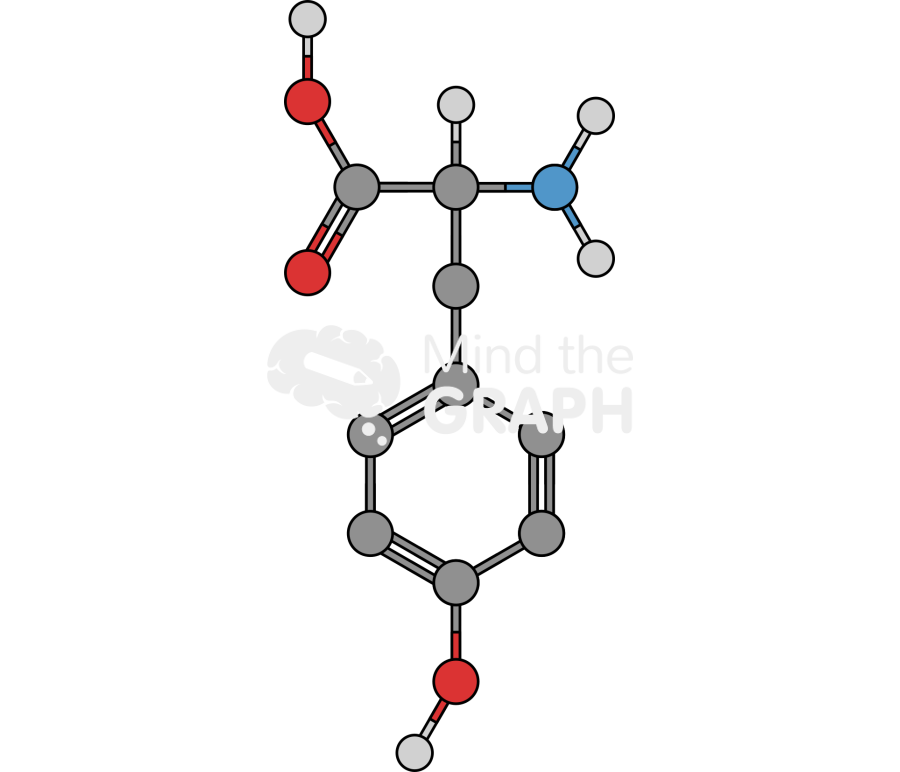 Tyrosine molecule Icons, Symbols, Pictures, and Images