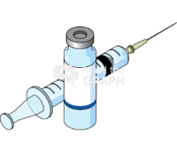 Vaccine bottle injection perspective Icons, Symbols, Pictures, and Images