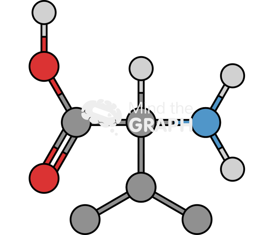 Valine molecule Icons, Symbols, Pictures, and Images