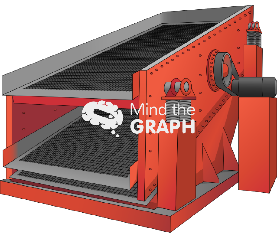 Vibrating screen perspective Icons, Symbols, Pictures, and Images