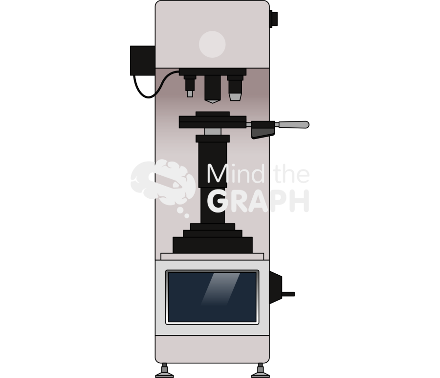 Vickers hardness indenter front Icons, Symbols, Pictures, and Images