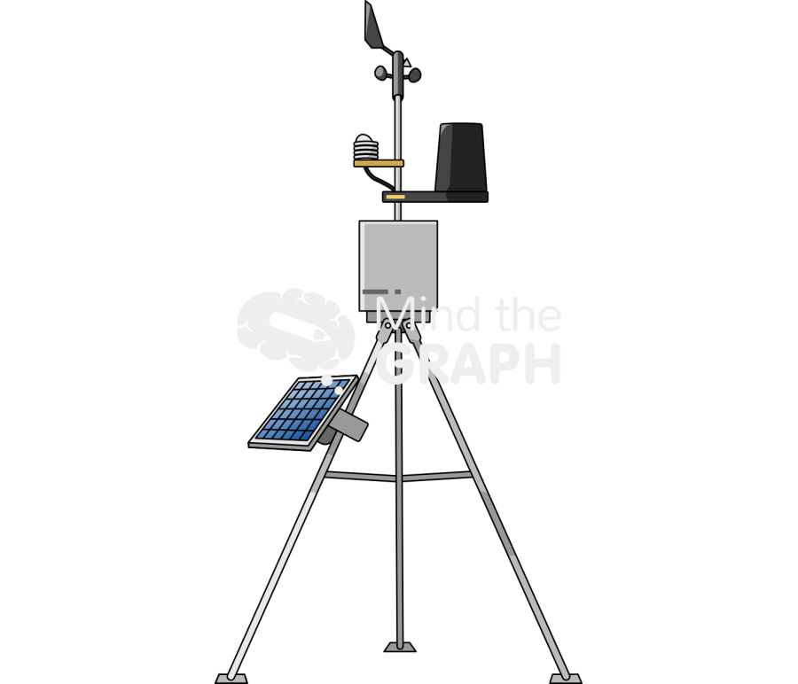 Weather station front Icons, Symbols, Pictures, and Images