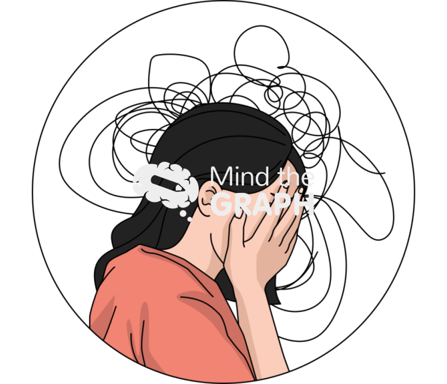 Woman anxiety disorder zoom Icons, Symbols, Pictures, and Images