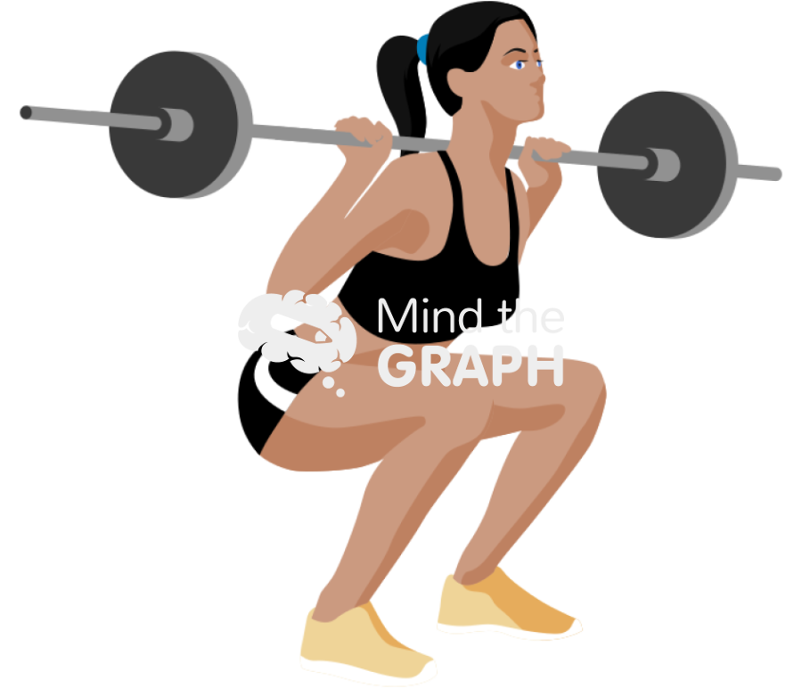 Woman barbell squats 2 Icons, Symbols, Pictures, and Images