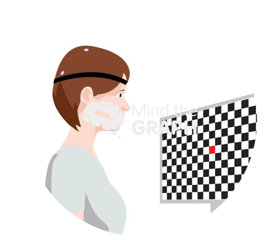 Woman evoked potential examination Icons, Symbols, Pictures, and Images