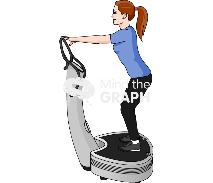 Woman hole body vibration equipment lateral Icons, Symbols, Pictures, and Images