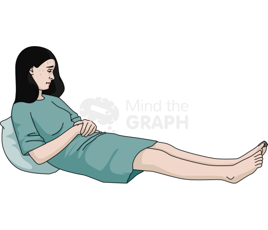 Woman obstetric febril pale Icons, Symbols, Pictures, and Images