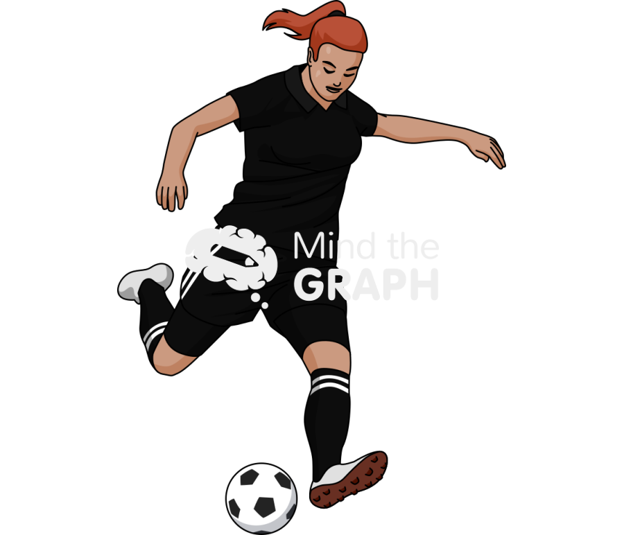 Woman playing soccer ball Icons, Symbols, Pictures, and Images