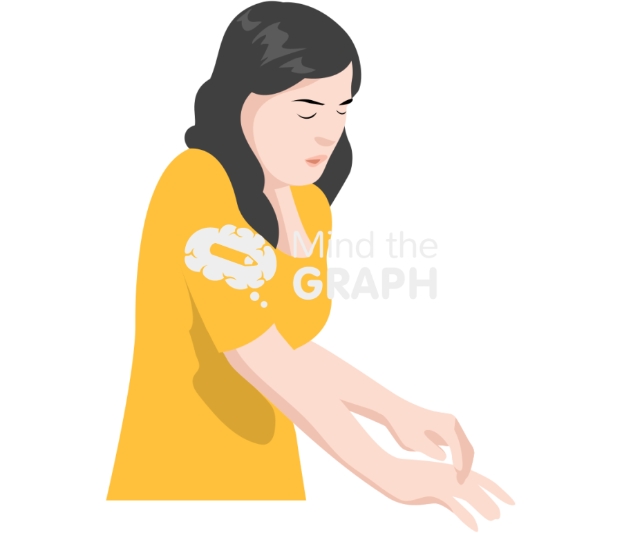 Woman scratching hand Icons, Symbols, Pictures, and Images