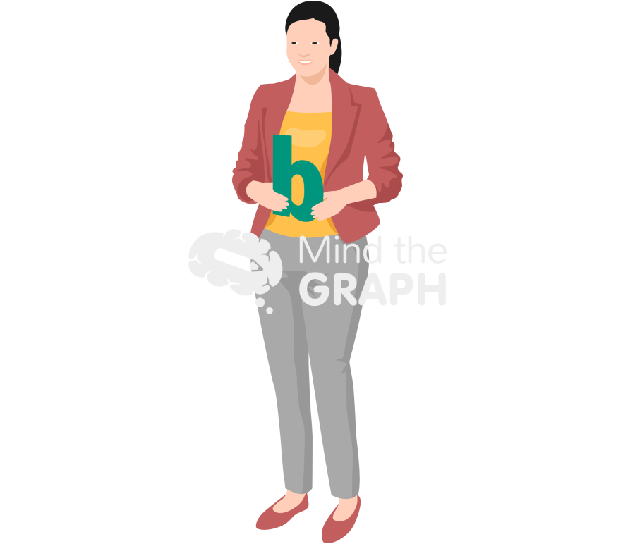 Woman teacher letter b Icons, Symbols, Pictures, and Images