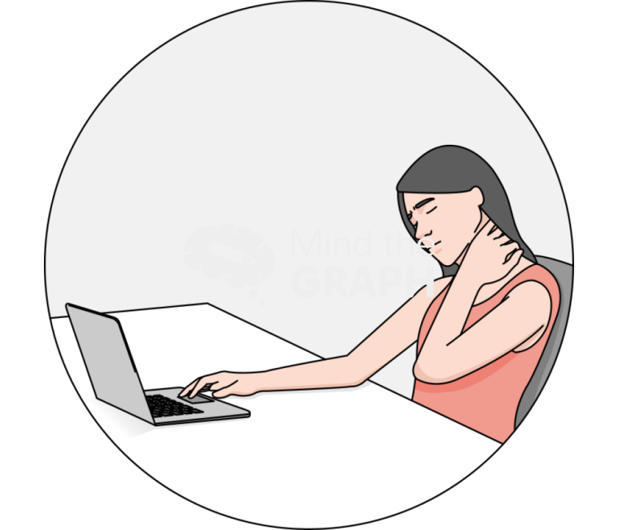 Work neck pain zoom Icons, Symbols, Pictures, and Images